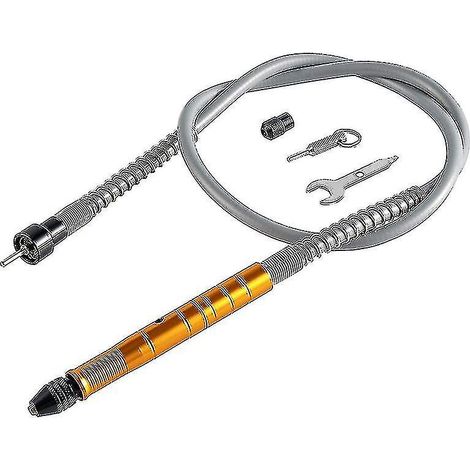 Adaptateur d'arbre flexible, mandrin de rallonge de perceuse flexible et outil de meulage compatible. (1/5)
