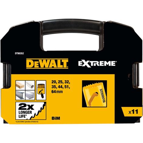 Dewalt DT90352-QZ Kit seghe a tazza 11 pz.