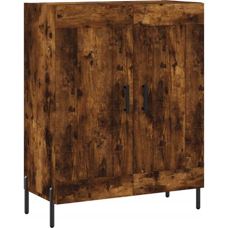 Maison La Vie - Buffet Salon Moderne - Meuble de rangement - chêne fumé 69,5x34x90 cm bois d'ingénierie bu3620 (1/5)