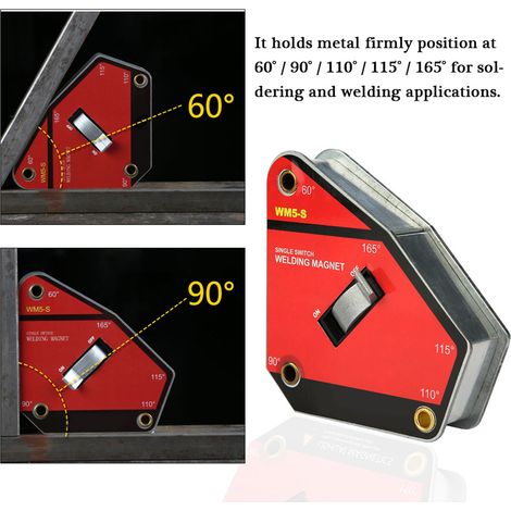 Dispositif de soudage magnétique multi-angles à interrupteur unique WM5-S (1 pièce) (1/5)