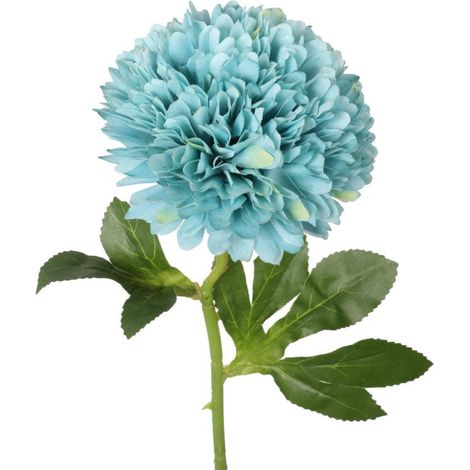 Künstliche Knoblauchblume in Türkis, Länge 52 cm (1/2)