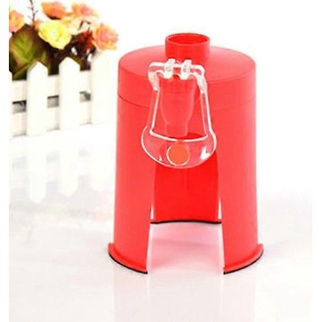 Distributeur de boissons gazeuses et eau gazeuse Creative Cola sur support de bureau avec robinet (rouge)-13.00X12.00X12.00CM-Red (1/3)