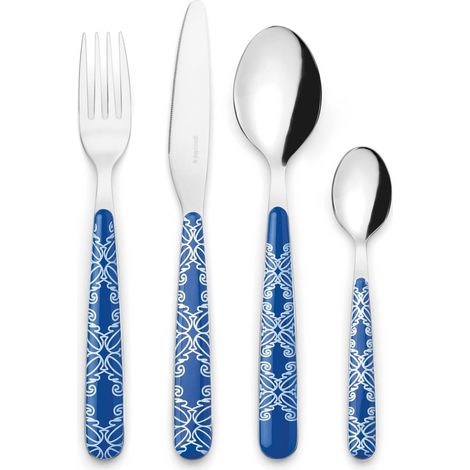 SET 24 POSATE ''FUSION'' (Blu Mediterraneo) (1/2)