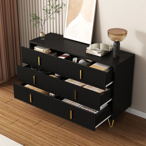 Buffet moderne  un meuble de rangement offrant un vaste espace de stockage. (1/5)