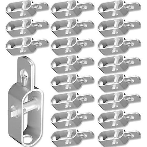 Lot de 20 Tendeur de Clôture Tendeurs à Fil Barbelé Longeur 120mm Raidisseur Acier Connecteurs Zingués et Revêtus de Geomet Kit de Tendeur de Corde de Fer