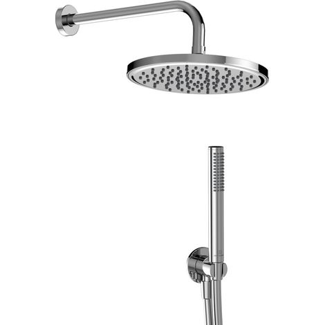 Ideal Standard - Idealrain, Kit doccia tondo 5 pezzi, Set accessori doccia per bagno, Cromato (1/4)