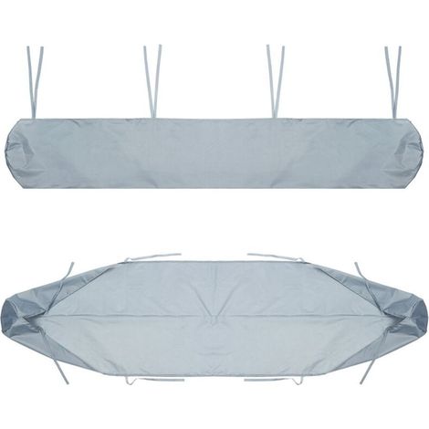 Housse salon de jardin,Sac De Protection Pour Store Banne Gris Housse De Rangement Pour Banne Manuel Rétractable Housse De Protection Antipoussière Imperméable Pour Auvent De Terrasse,3.5m (1/4)
