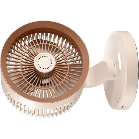 Ventilateur mural peu encombrant avec veilleuse LED, vitesses de ventilation réglables, ventilateur de refroidissement mural pour une utilisation intérieure (Kaki) (1/5)