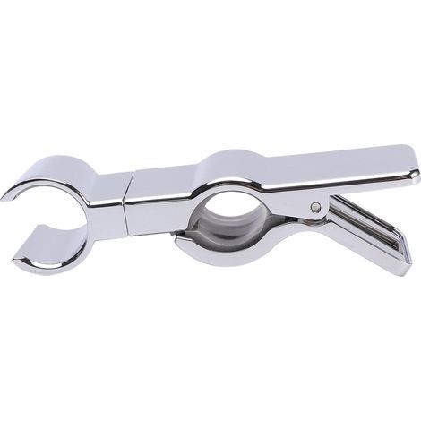 Support de pommeau de douche pour barre coulissante, support universel de support de tête de rail de 22-25 mm pour pince de curseur de barre coulissante salle de bain remplacement support de pulvérisa (1/5)
