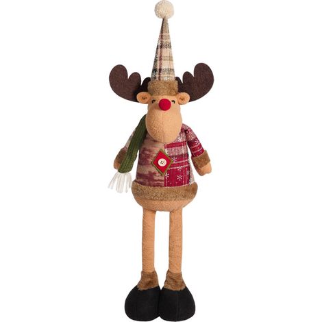 Jeffergarden Peluches extensibles de Noël, bonhommes de neige, rennes, décorations de Noël, ornements de Noël-DOU