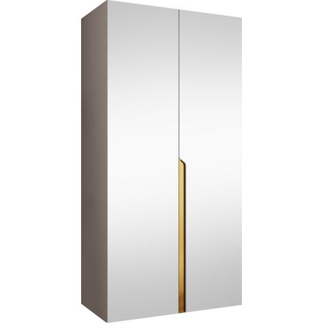 Armario Hartford 589, Cachemira, 202x100x52cm, Puertas de armario: Con bisagras, Número de estantes: 0 (1/5)