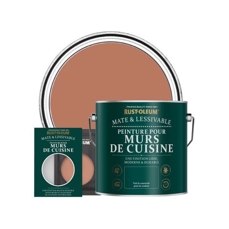Peinture pour Murs de Cuisine, Finition Mate - Sienne (1/3)