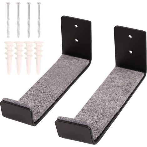 1 lot de supports muraux pour planches de surf - Support mural de rangement pour shortboards et longboards (1/5)