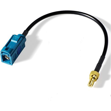 Antenne Fakra Z Câble Adaptateur pour Radio de Voiture par Satellite 15cm/6inch Fakra Z Femelle vers SMB Jack Coaxial Queue de Cochon Compatible avec Autoradio Récepteur Stéréo Radio Satellite (1/5)