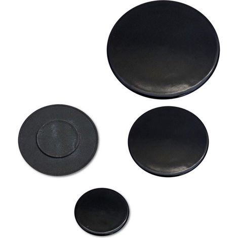 ATLANTIC KIT PIATTELLI SPARTIFIAMMA NERI LUCIDI CUCINA 4 FUOCHI S 0235 (1/2)