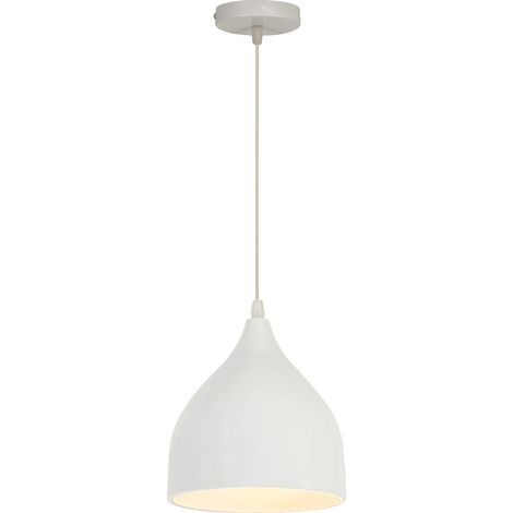 Lampe À Suspension Rétro Antique Plafonnier E27 Moderne Suspension Luminaire Créative Vintage Pour Café Bar Grange Blanc