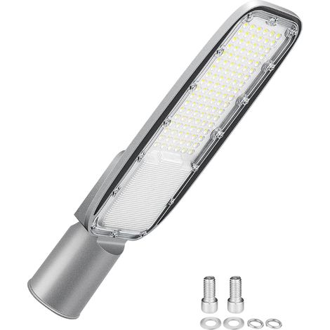 Projecteur LED Commercial 100W, 10000LM Éclairage Extérieur Sécurité Etanche, pour Parking, Route, Garage, Jardin, Terrain de Sport, Blanc chaud 4000K