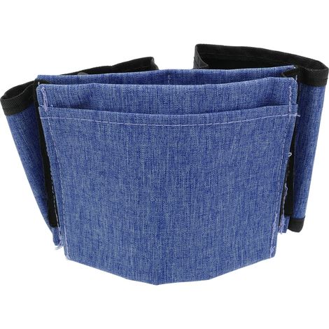 Porte-gobelet de voyage en tissu Oxford, porte-gobelet mains libres pour poignée de valise, bleu (1/5)