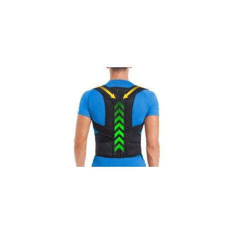 Correcteur de posture pour hommes, ceinture lombaire, soutien dorsal, correcteur de posture pour le dos et la colonne vertébrale (M)