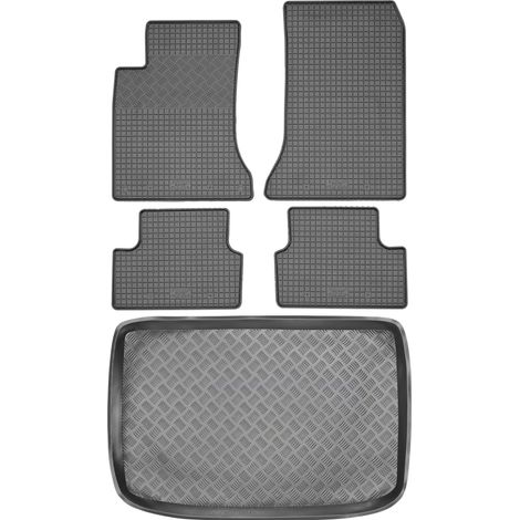 Juego de alfombrillas de goma para coche y maletero para Mercedes Clase A W176 Hatchback (2012).