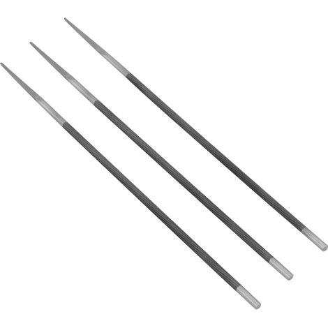 Set mit 3 runden 4,8 mm Stahlkugellagerfeilen zum Schärfen von Kettensägenketten, Holzbearbeitungswerkzeuge (1/5)