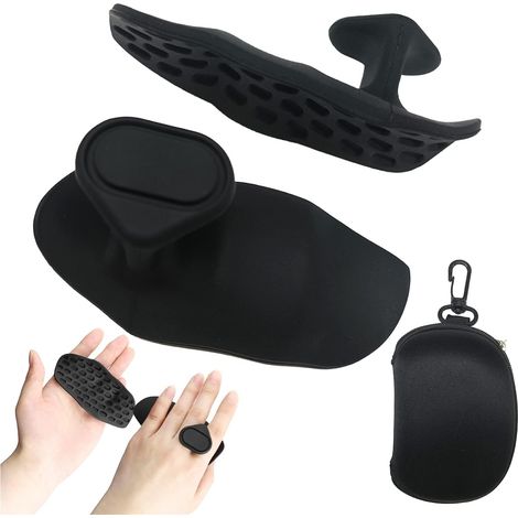 2pcs Poignées antidérapantes pour haltérophilie, Poignées Antidérapantes pour la Gym, Coussinets de Préhension pour Les Tractions, sans Doigts pour Le Cross Training, Protection des Mains (1/5)