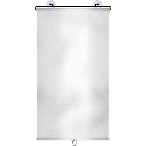 Store enrouleur à ventouses : 45 cm x 125 cm, occultant à 99 %, sans perçage, pour chambres, portes et balcons - Rideau d'intimité imperméable, installation facile. (1/5)