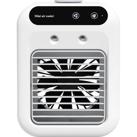 Tragbare Klimaanlagen, wiederaufladbare Mini-Klimaanlagen (25 W), 2 Verdampfer für kühle Luft, 2-stufiger Ventilator, Klimaanlagen für kleine Räume, Schlafzimmer, Büro und Außenbereich (1/5)