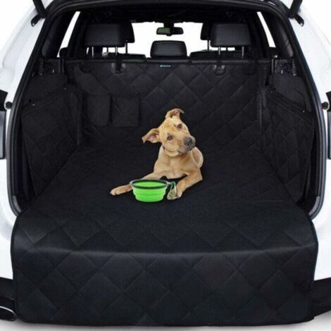 Kofferraumabdeckung für Hunde – Kofferraum- und Stoßstangenschutz – Robuste Autoabdeckung für Hunde mit Stoßstangenklappe – Wasserdicht und rutschfest – Universell passend für Geländewagen, Kombis und