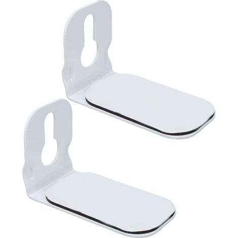 Support Mural pour Barre de Haut-Parleur, Support Mural Universel en Alliage de Zinc avec Protection Antidérapante, pour Barre de Son Pouvant Contenir jusqu'à 30 LB (White) (1/5)