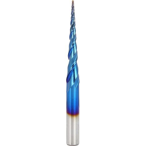 Fraise 2 dents en carbure cémenté tungstène R0.547D885, 1 pièce fraise à queue pour métaux, longueur 85mm, diamètre 8mm. (1/5)