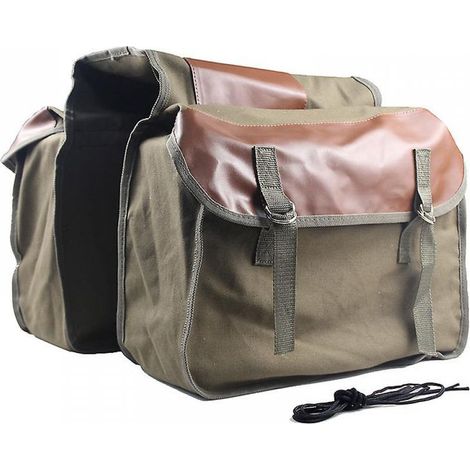 Sac de selle de moto en toile, 1 pièce, sac à dos équin, siège (1/5)