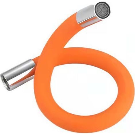 Tubes d'extension de robinet, résistant aux éclaboussures, Flexible, Rotation à 360 degrés, extension d'allongement, Interface universelle G1/2, petit 20cm/7,9 pouces (1/5)
