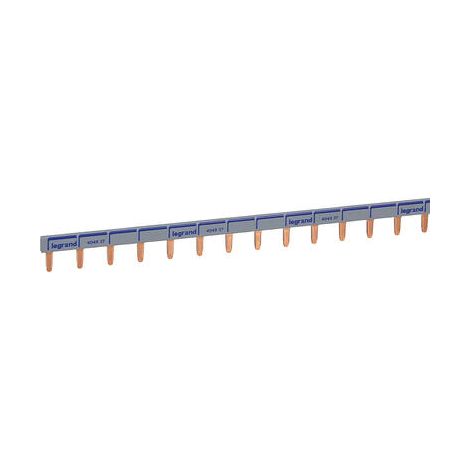 Peigne d'alimentation universel Phase + Neutre HX³ - longueur 57 modules ou 1m - 404937