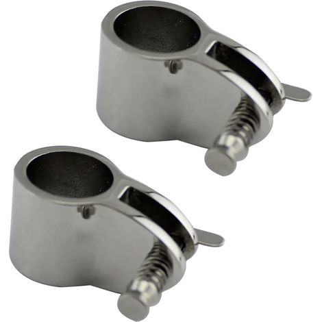 Raccords coulissants supérieurs Bimini de Bateau en Acier Inoxydable 316, 2 pièces, avec goupille à dégagement Rapide, pièces de quincaillerie Marine 7/8 Pouces 1 Pouce(25mm) (1/5)