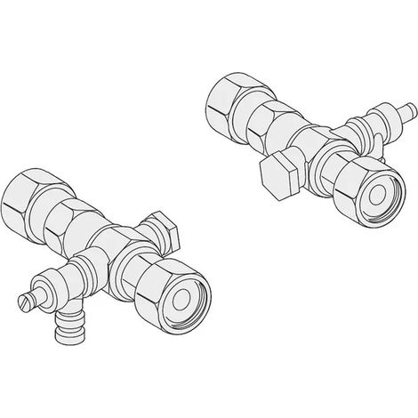 Kit saracinesche diritte R3/4" - Vaillant