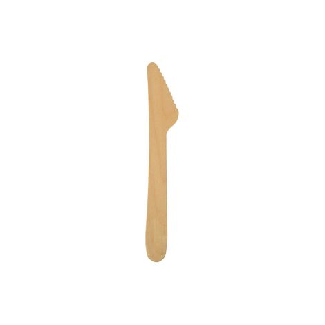 Couteaux en bois 16,5 cm PURE 100 pièces.