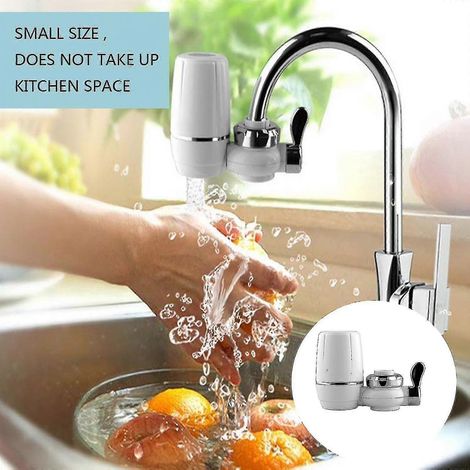 Purificateur d'eau domestique avec préfiltre, filtre en acier inoxydable pour chauffe-eau et robinet de cuisine (1/5)