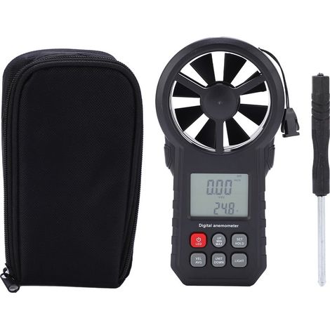 Anémomètre Portable MS6252A, jauge de vitesse du vent, testeur avec mesure du débit (1/5)
