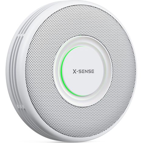 Détecteur de Fumée Autonome avec Alertes Vocales et 17 Emplacements Alarme Incendie Batterie Scellée 10 Ans XS0B-SN