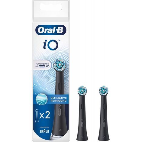 Oral-B EB iO Ultimative Reinigung (2Stk.) Ersatz-Zahnbürsten schwarz