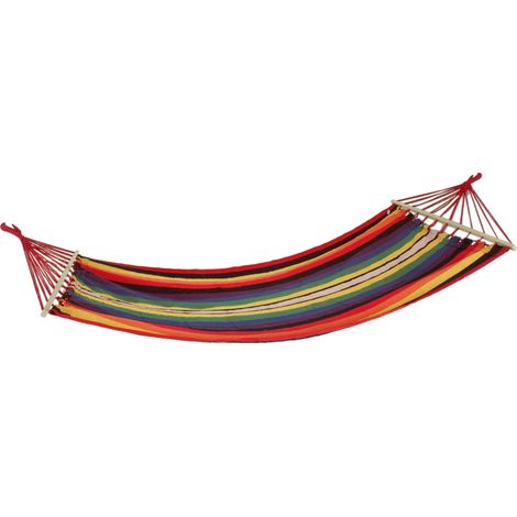 Stab Hänge Matte Stuhl Garten Camping Holz Textil Sonnen Liege