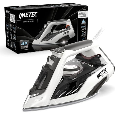 Imetec Zerocalc Z3 3700 - Ferro da Stiro a vapore - Tecnologia Anticalcare - Piastra Ceramica ad Alta Scorrevolezza - 2400W - Colpo Vapore 160 g - Dispositivo Antigoccia - Risparmio Energetico (1/5)