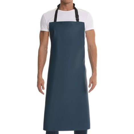 1 - Tablier en vinyle - Tablier industriel - Imperméable et résistant aux huiles - Pour cuisine laboratoire boucherie jardinage - Noir - 99x66cm (1/5)