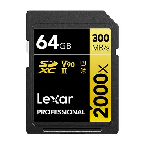 Lexar Professional 2000x 64 GB SDHC UHS-II Klasse 10