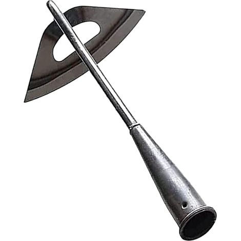 Grande houe creuse et trempée - houe de jardin solide et durable - désherbeur manuel. (1/4)