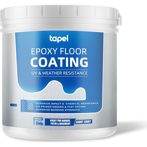 Peinture époxy pour sol (gris clair) (1/5)