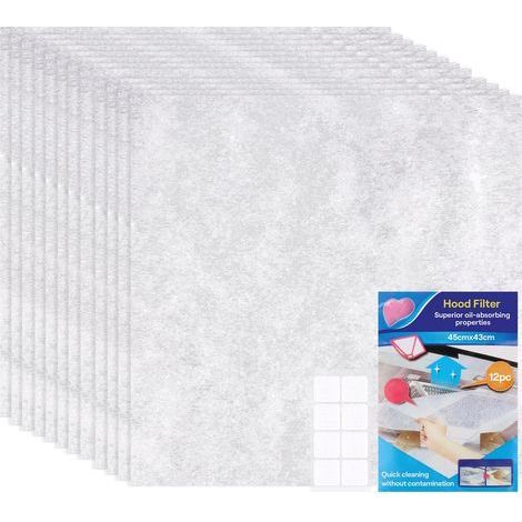 Filtre de Hotte Découpable Anti-Graisse, 12 Filtres Plats pour Hotte Aspirante, pour Hotte Aspirante, Universel, 45 43cm (1/5)