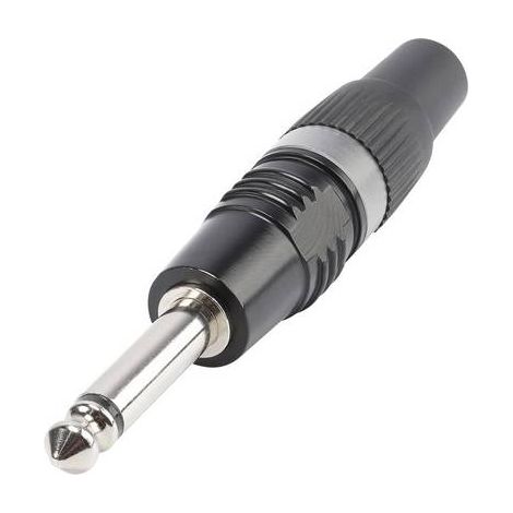 Jack 6.35 mm mâle, droit Hicon HI-J63MP-B Nombre de pôles: 2 mono noir 1 pc(s) S195591 (1/2)