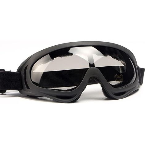 Lunettes de sécurité enveloppantes résistantes aux chocs - Lunettes de protection scellées pour la construction,le soudage, le cyclisme (1/3)